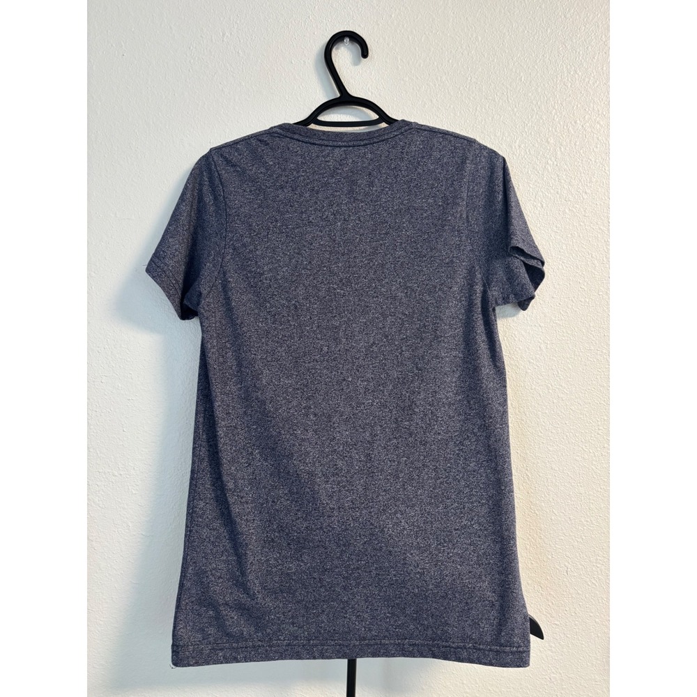 Ecko Unltd Womens‎ Graphic T-Shirt Navy Blue Heathered V-Neck Rhino Logo Size S - Picture 2 of 5